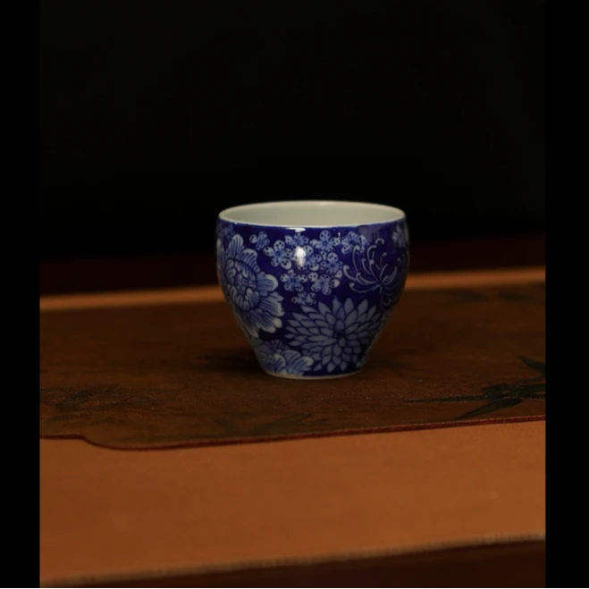 熙⼯坊⻘花万花⼿⼼ 杯 xgf-qhd0313