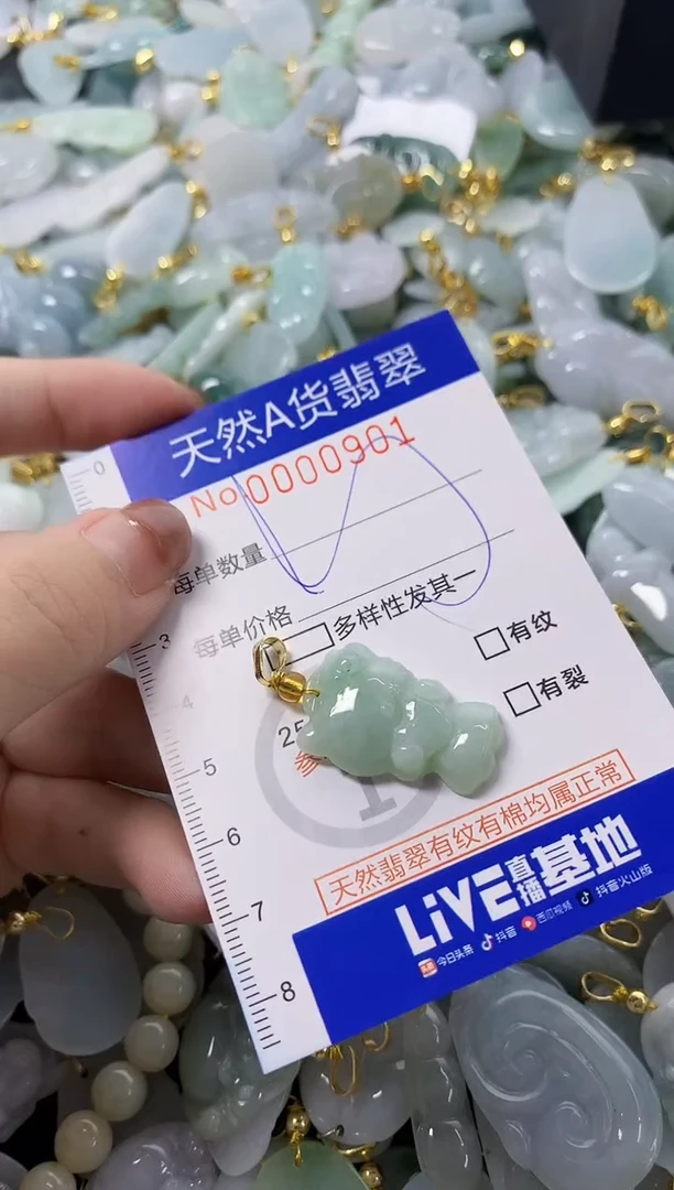 颈饰未镶嵌翡翠天然A货翡翠
