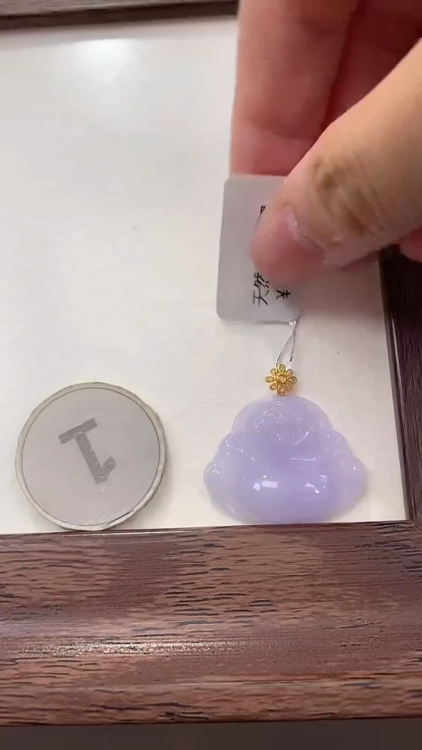 颈饰18K金镶嵌翡翠天然缅甸a货翡翠(多样性发其一)