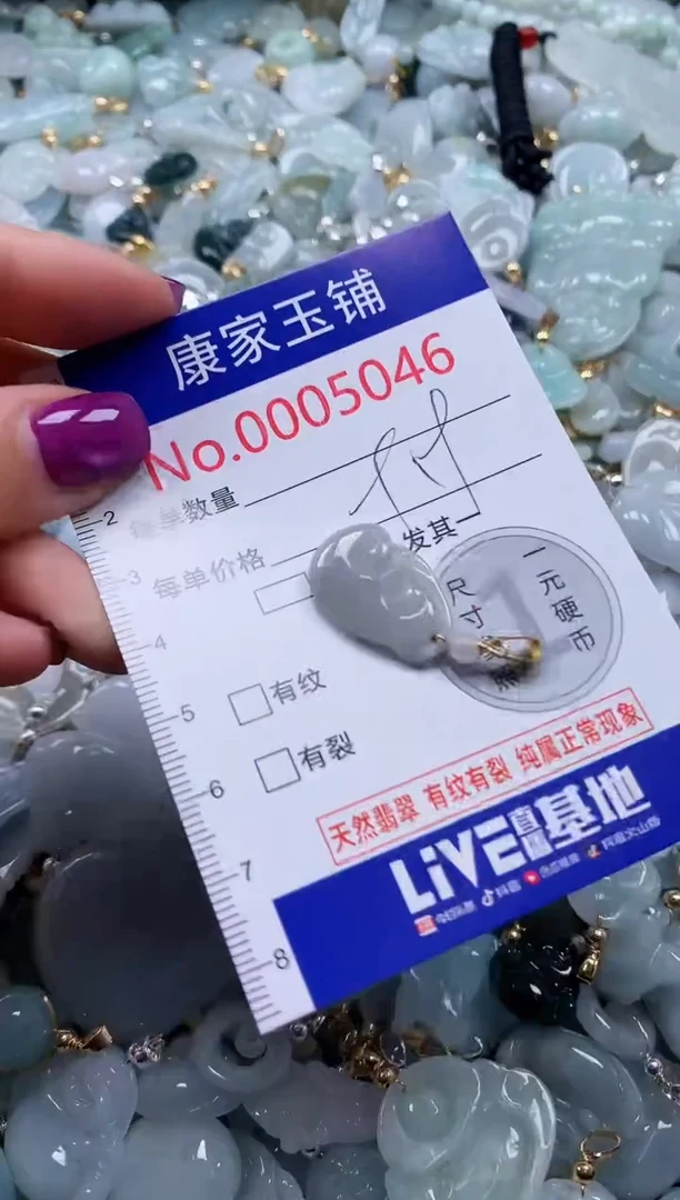 颈饰未镶嵌翡翠5046