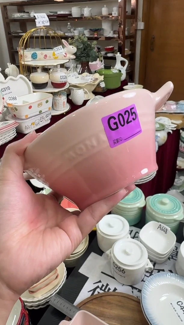摆件陶G025    库存陶瓷餐具微瑕