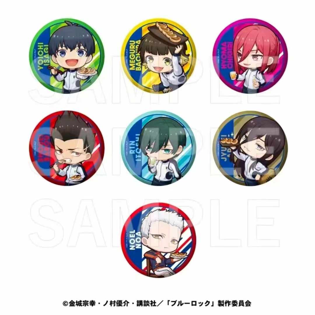 【拆盒】蓝色监狱 日谷 肉汁饺子联动 Q版吧唧徽章A盒