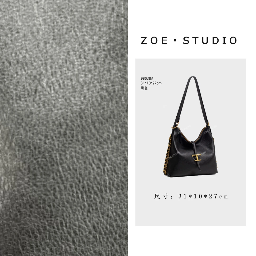 【佐伊甄选】QYX-98038-黑色轻奢女士时尚潮流通勤腋下斜挎包