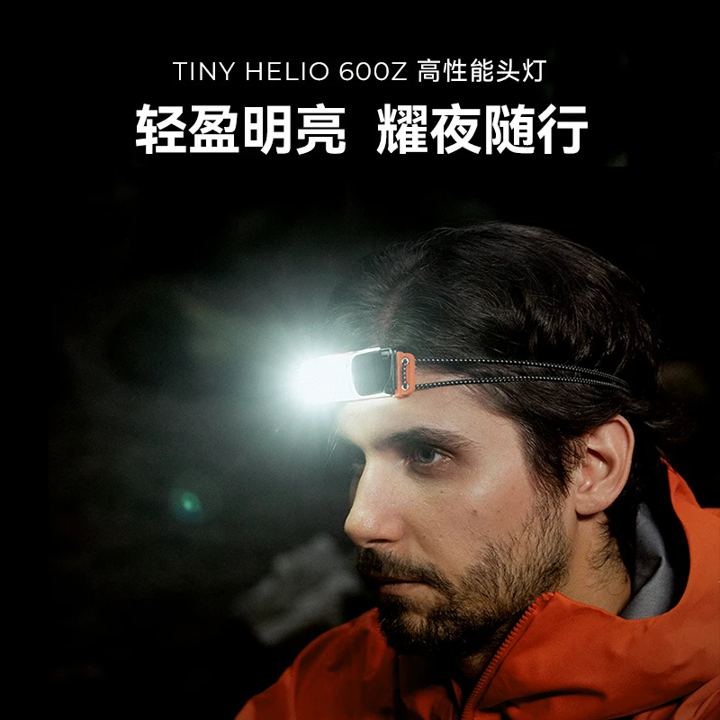 鱼尾头灯强光超亮充电头戴式照明灯夜钓鱼矿灯新款户外手电筒防水