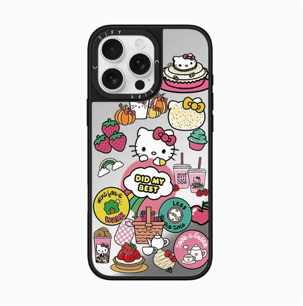 case联名KT适用苹果17promax手机壳13/14镜面壳16pro手机保护壳17