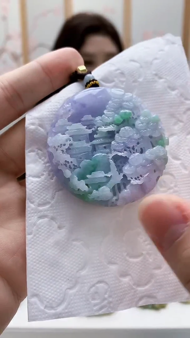 未镶嵌定制翡翠4829bb-毛货挂件78