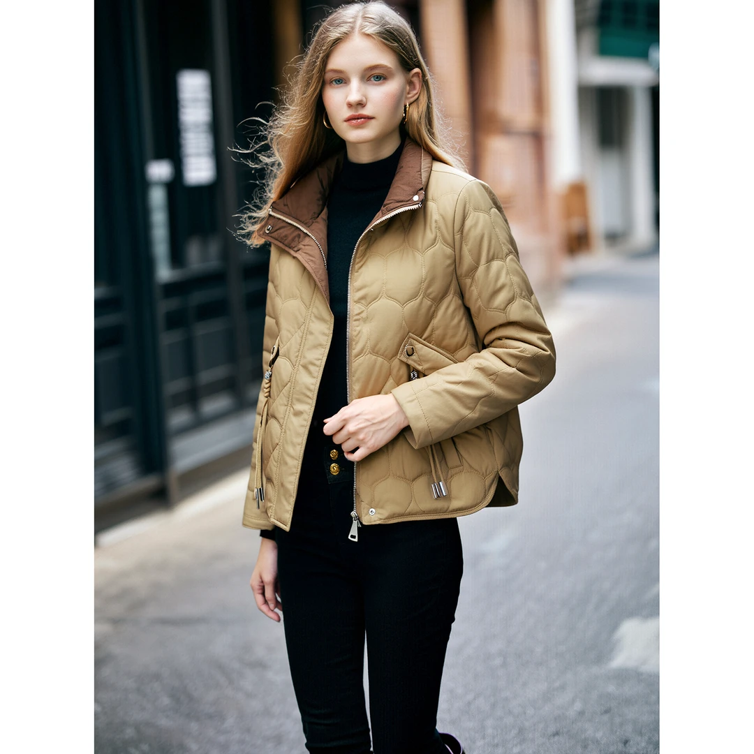 2025秋冬新款中年妈妈短款棉服洋气保暖气质外套女 乔W3005R