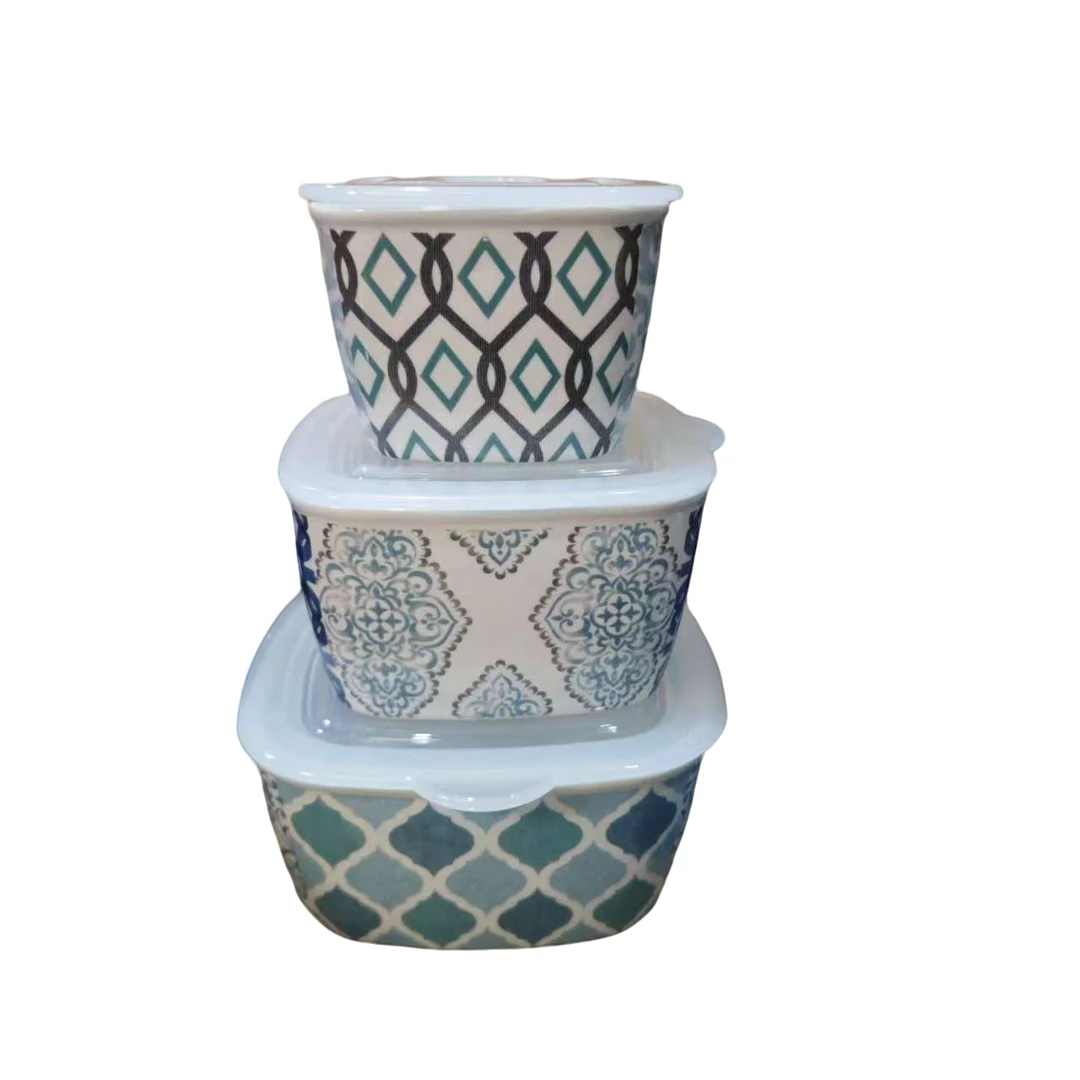 日式陶瓷便当盒保鲜盒套装