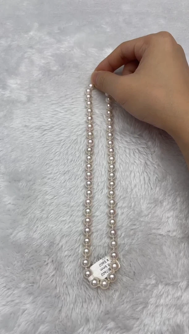 项链银S925镶嵌海水珍珠AK8-8.5mm