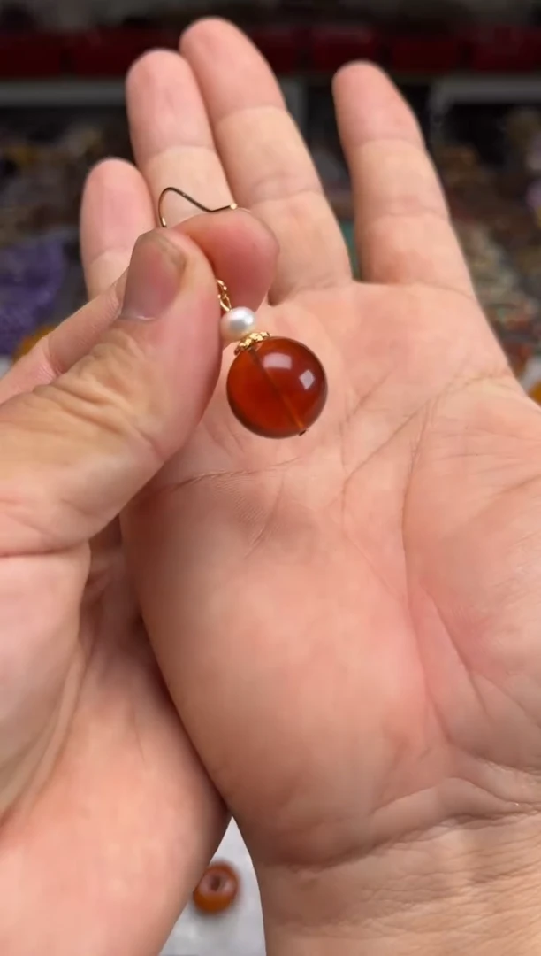 琥珀未镶嵌珠宝奇石/无优化/多样性发一件/无证书15mm