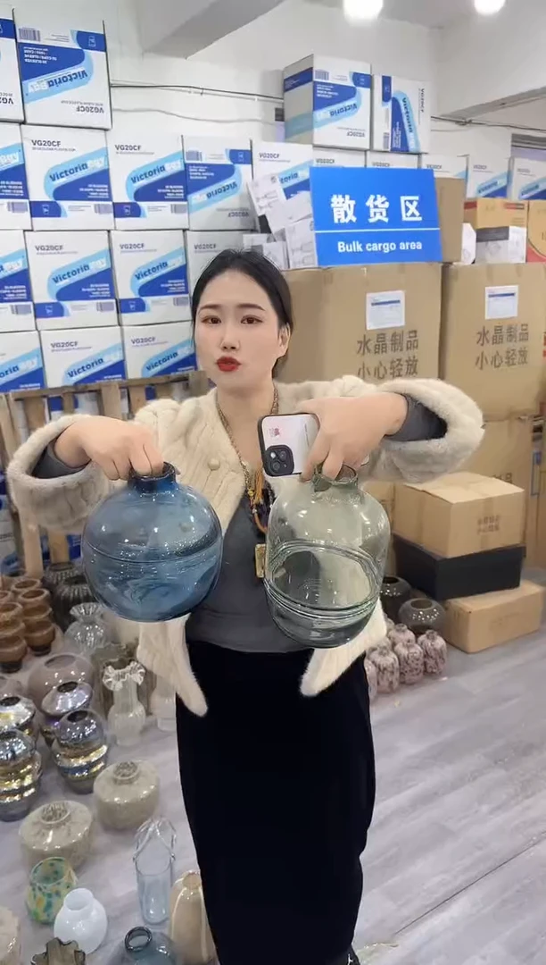 【闪购商品】无铅玻璃玖月花器L-品6-两