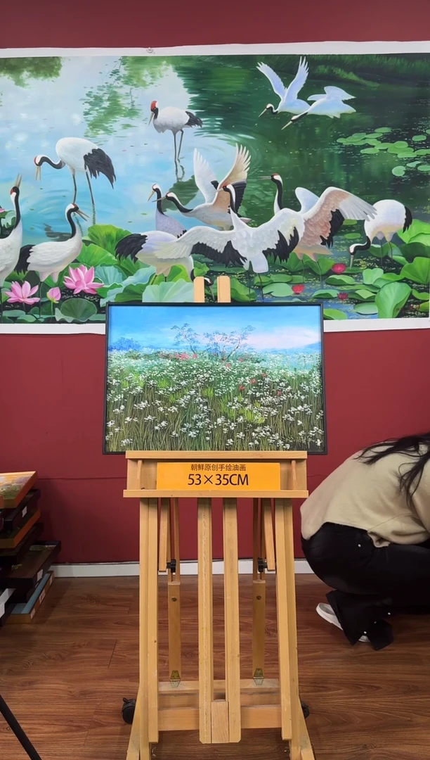 油画【47号】约53*35cm丨朝鲜原创纯手绘孤品油画丨顺丰包邮