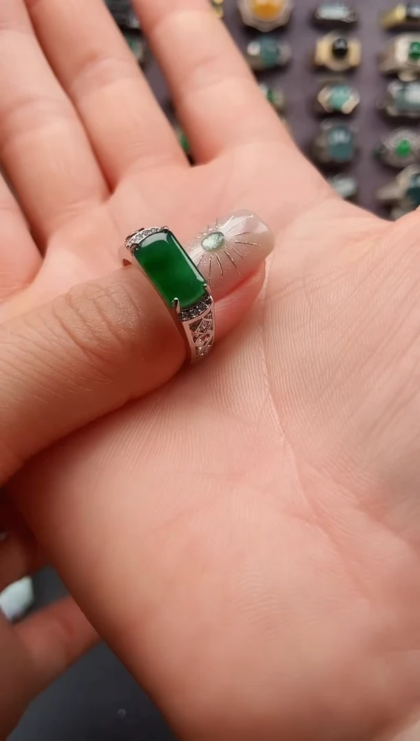 未镶嵌戒指翡翠天然A货翡翠
