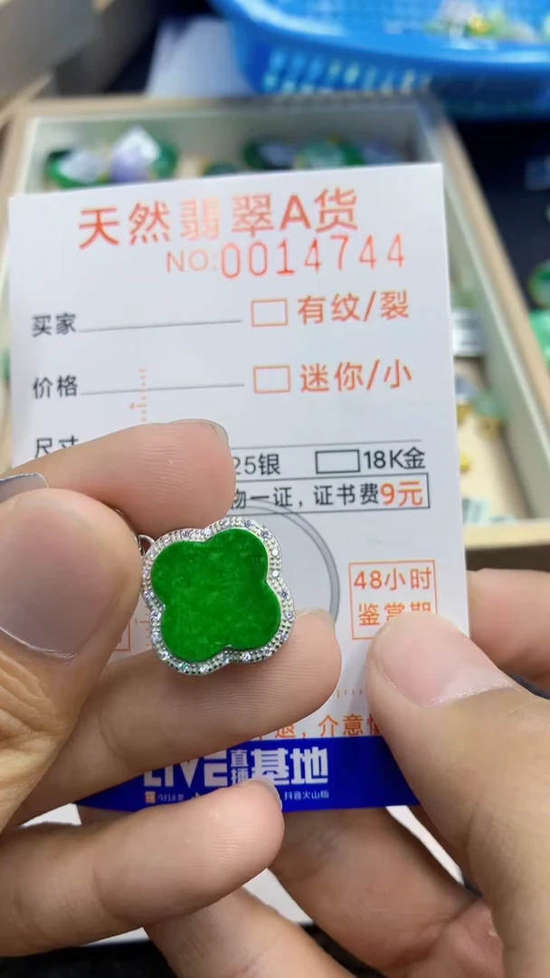 翡翠未镶嵌吊坠(不含链)             1