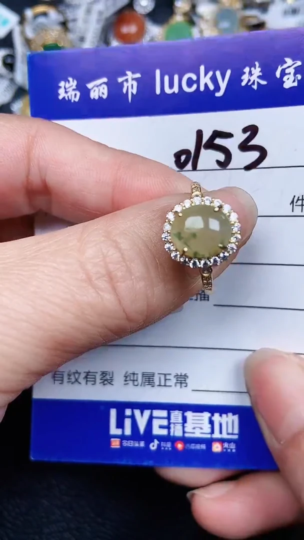 颈饰银S925镶嵌翡翠0153