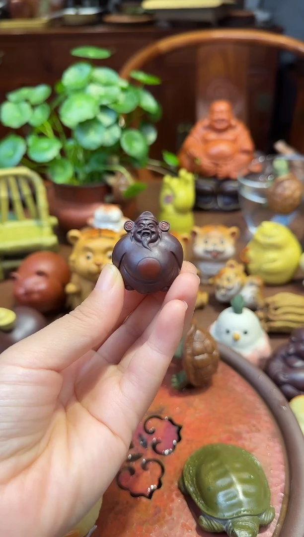 紫砂茶宠紫砂小财神