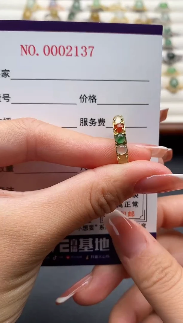 银S925镶嵌戒指翡翠11111111+5