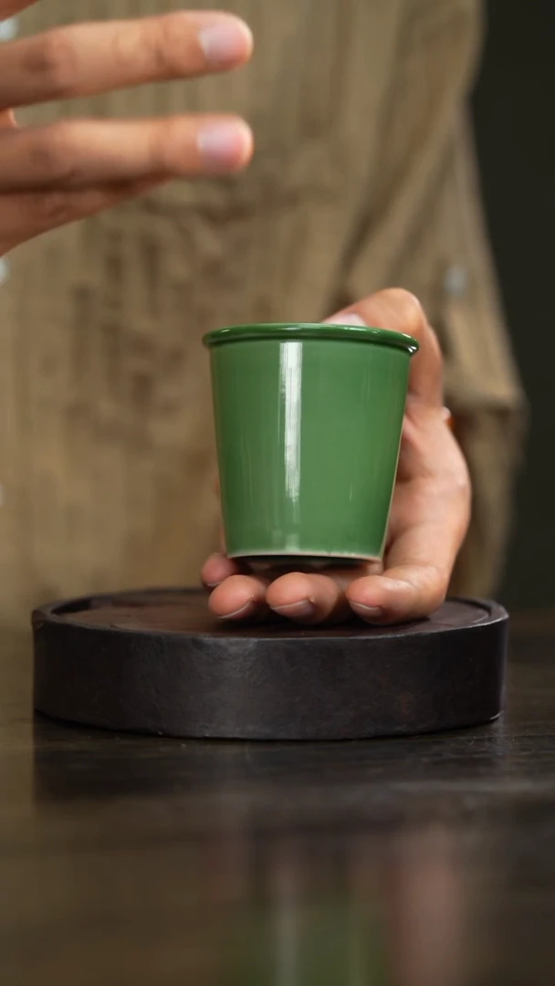 1柴房陶瓷柴烧微瑕可乐杯