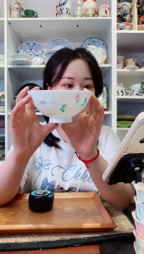 陶瓷【微瑕】玫瑰花米饭碗