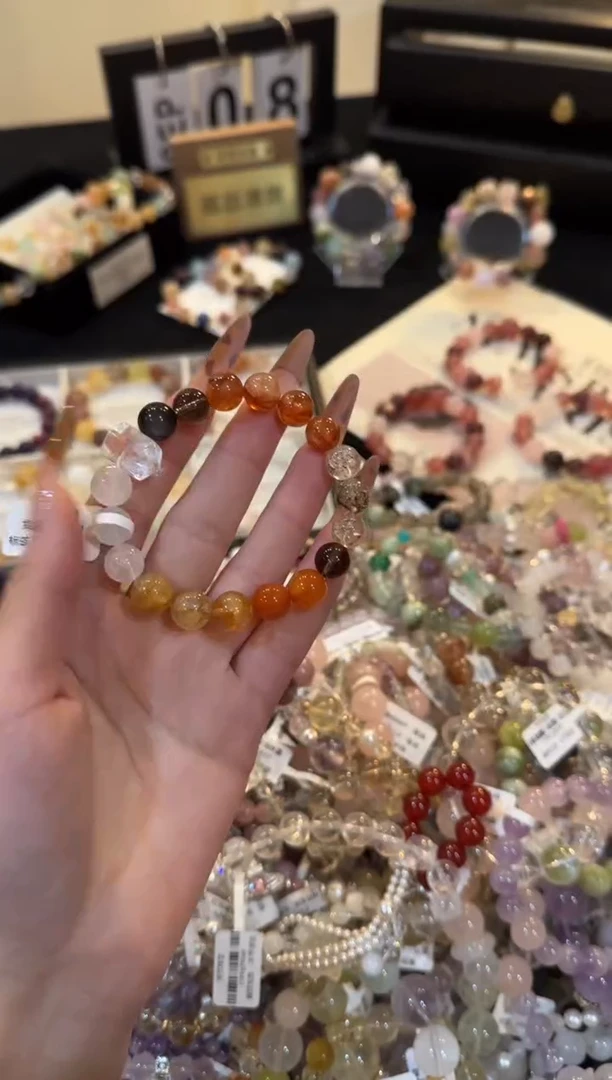 合金手链水晶多宝x3001