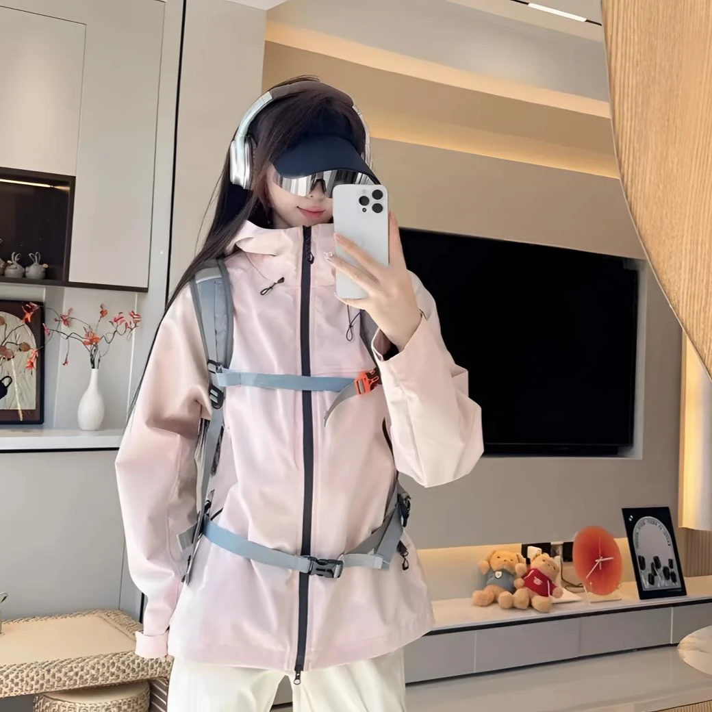 【连帽款】户外运动石墨烯冲锋衣男女同款三合一连帽夹克外套