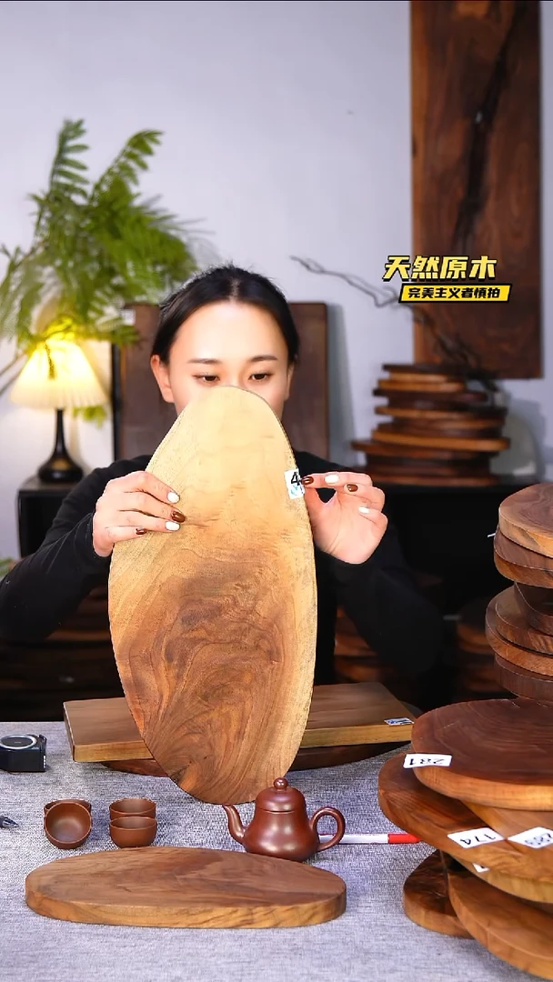木北美黑胡桃原木.干裂疤结不属于商品质量问题完美主义者慎拍