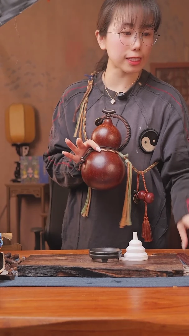 688号链接精品大漆葫芦现货现发[一物一拍]