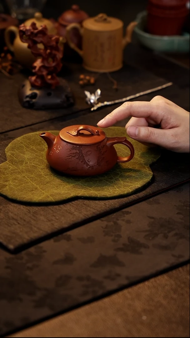 茶壶紫砂乘风阁 明心见性 石瓢