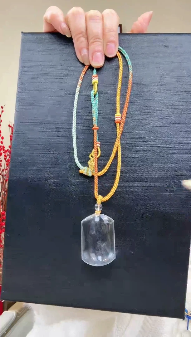 【闪购商品】水晶颈饰未镶嵌平安无事牌