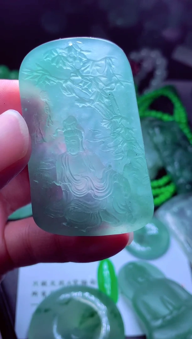 未镶嵌定制翡翠张*#翡翠毛货定制