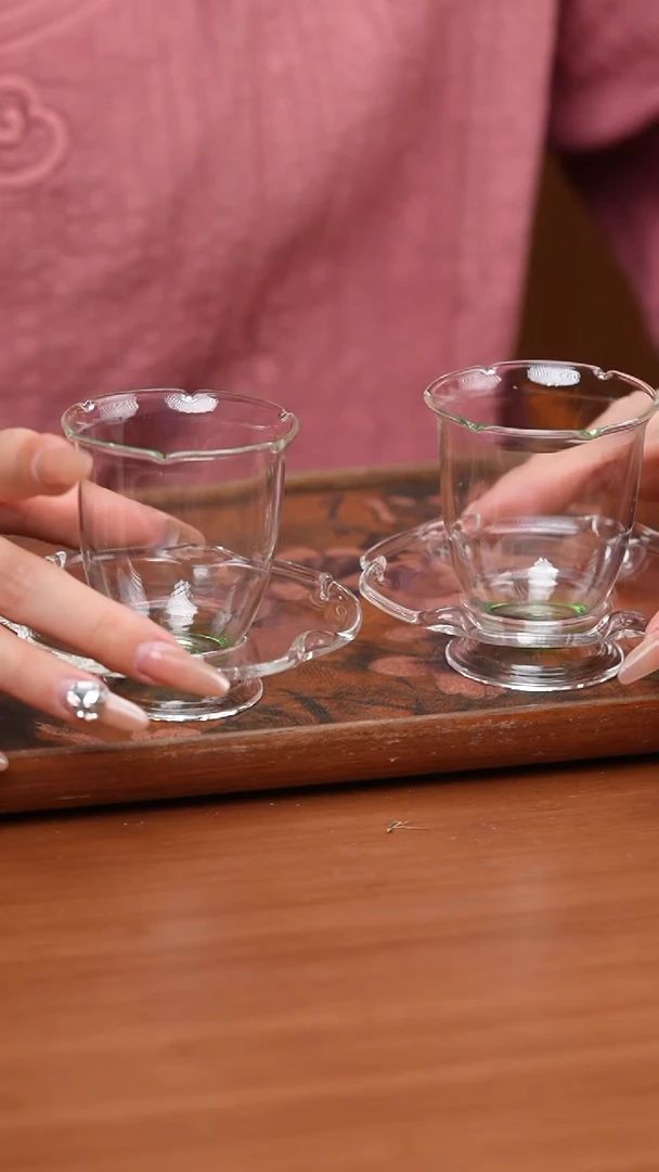 【闪购商品】禾器/卿妍杯碟组/湖绿2入