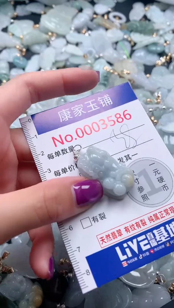 颈饰未镶嵌翡翠3586