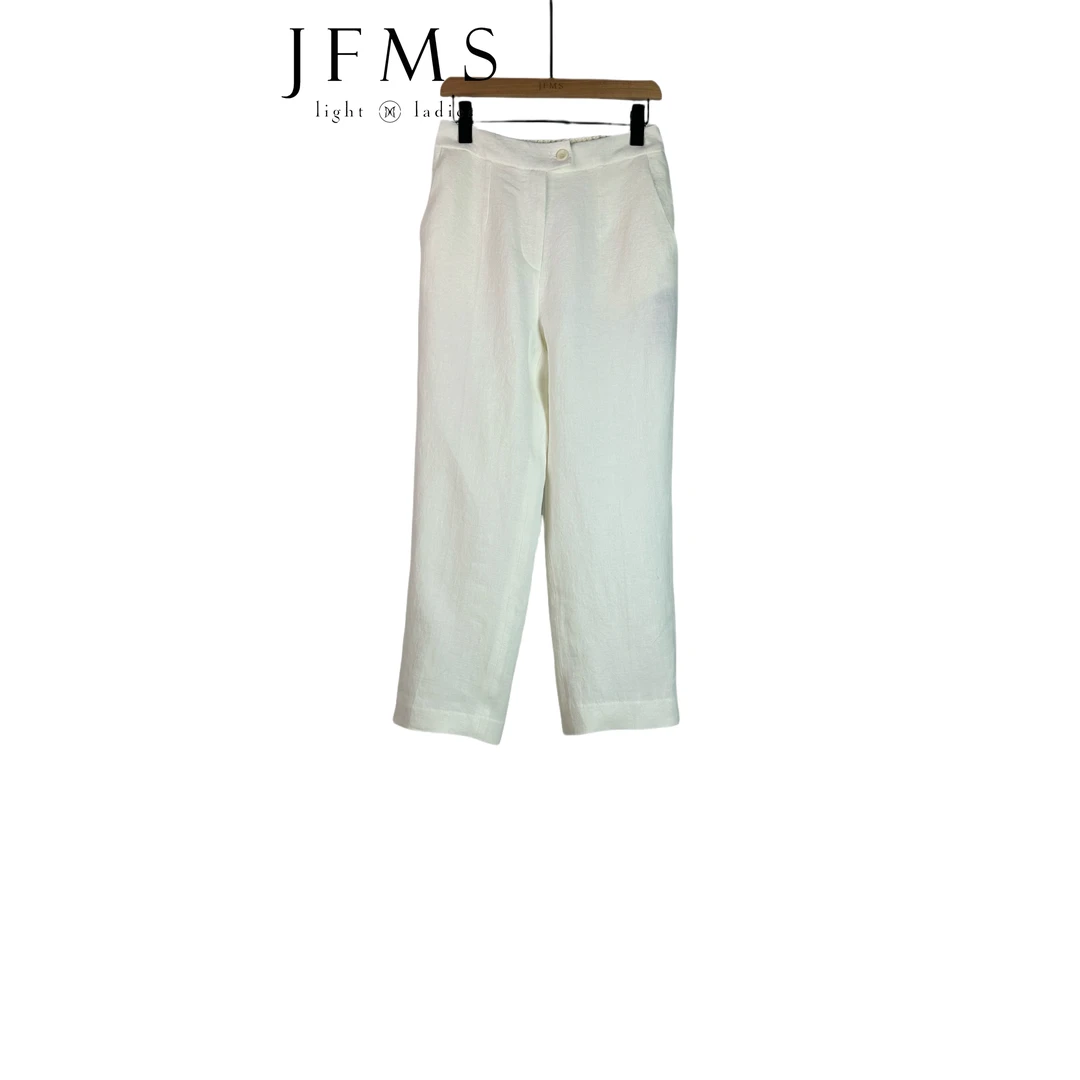 100%亚麻百搭显瘦显腿长直筒休闲裤K831