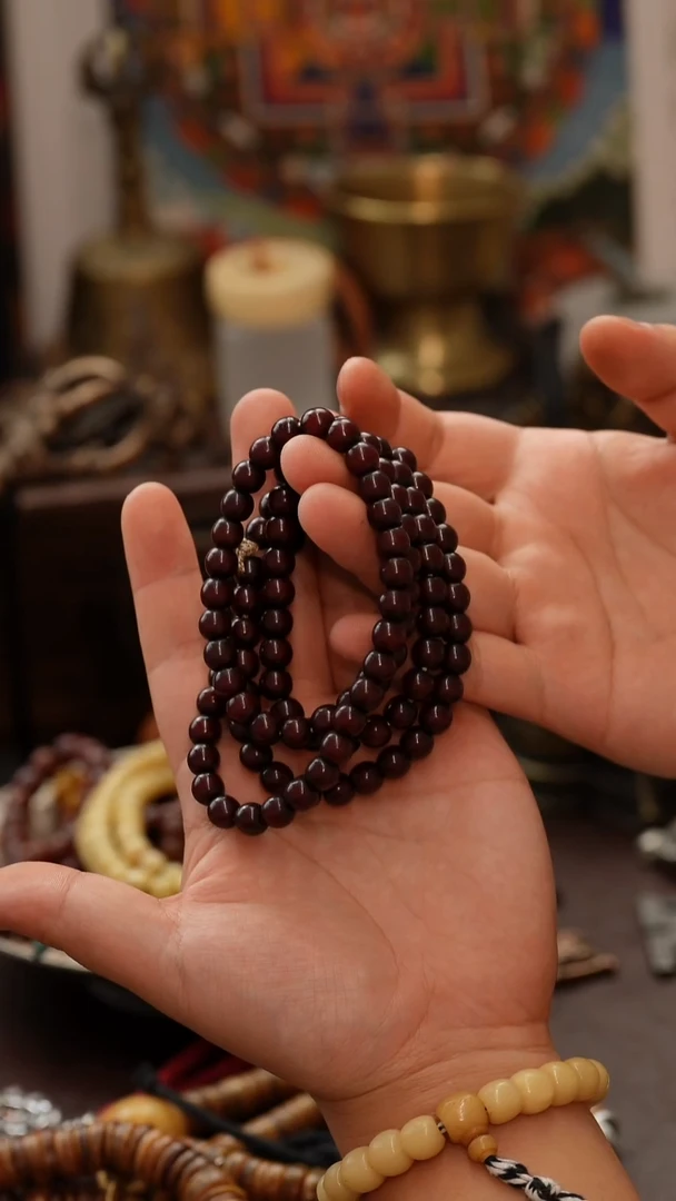 手串柏香籽/百香籽8mm老朱砂供菩提根