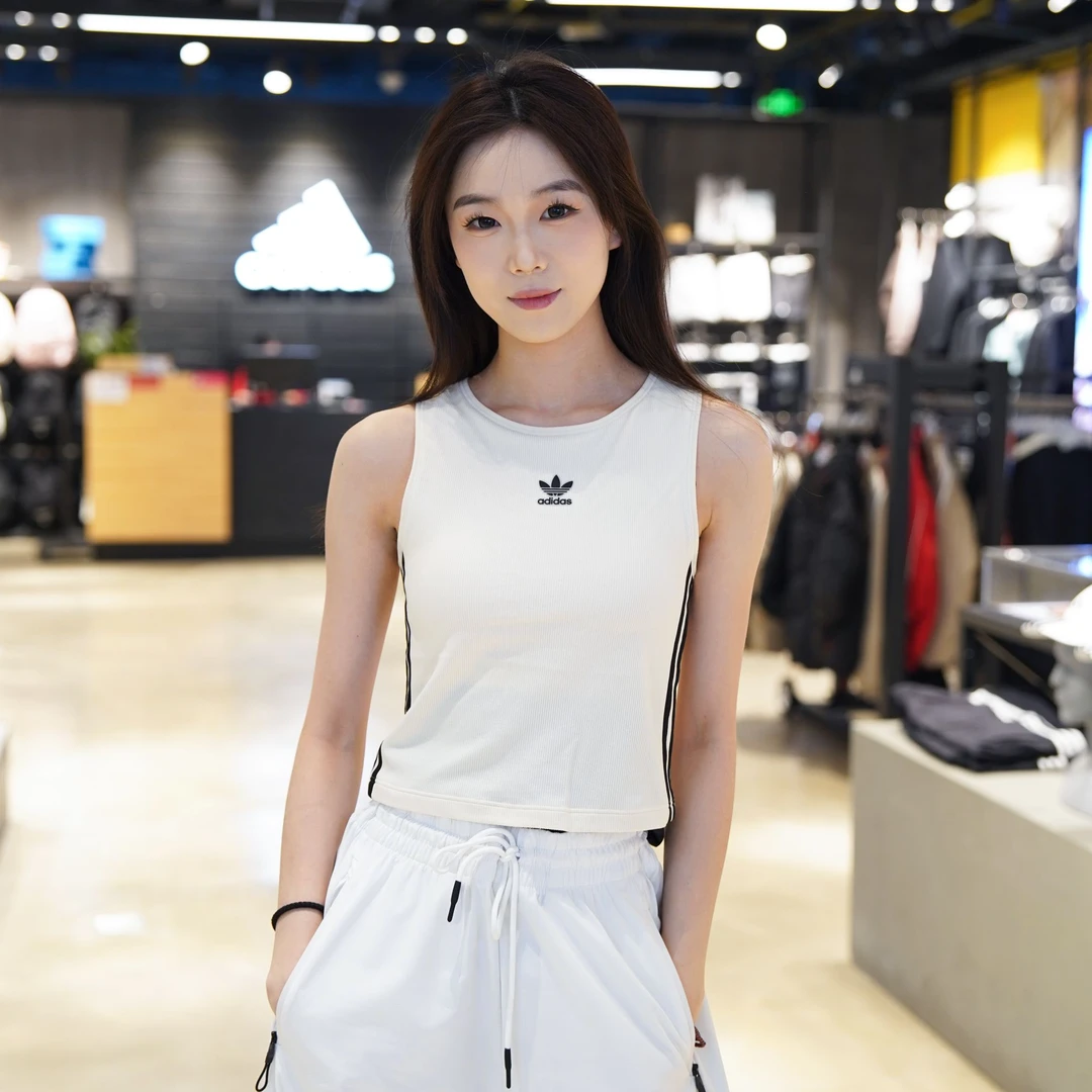 adidas/阿迪达斯【卖场同款】女子运动休闲修身背心欧若风KB6418