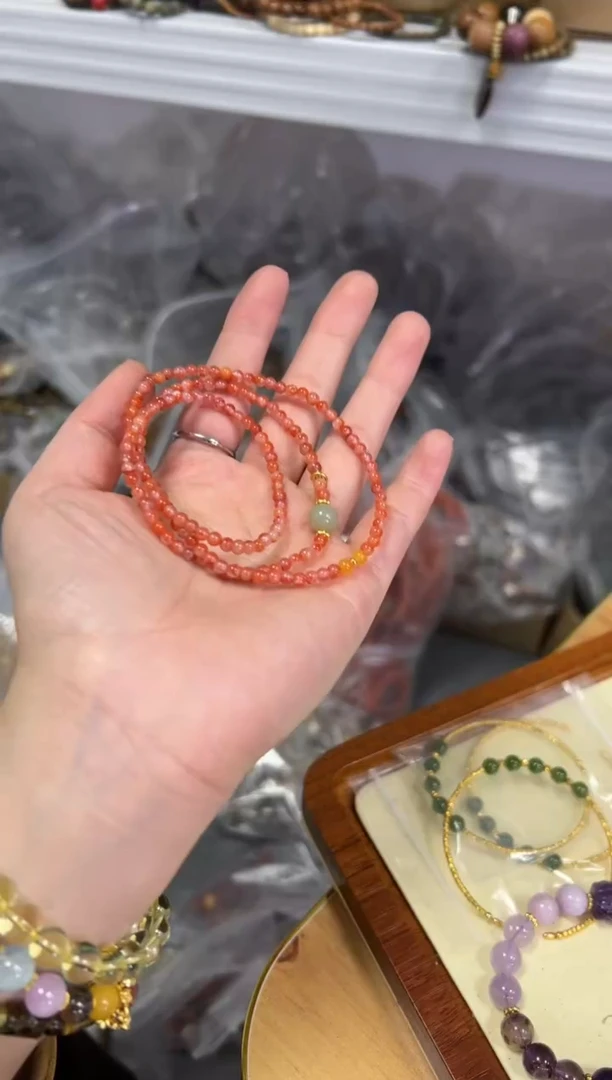 【闪购商品】南红玛瑙手链未镶嵌南红玛瑙多圈手链[0095]