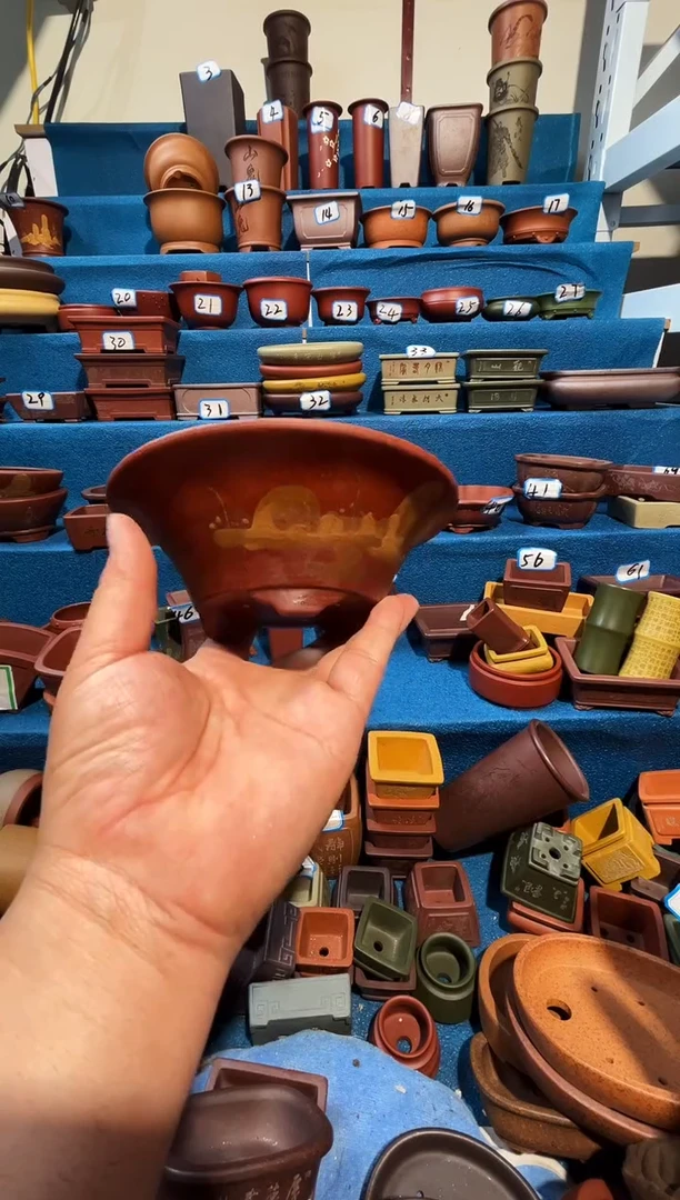 【闪购商品】紫砂紫砂花盆15*5