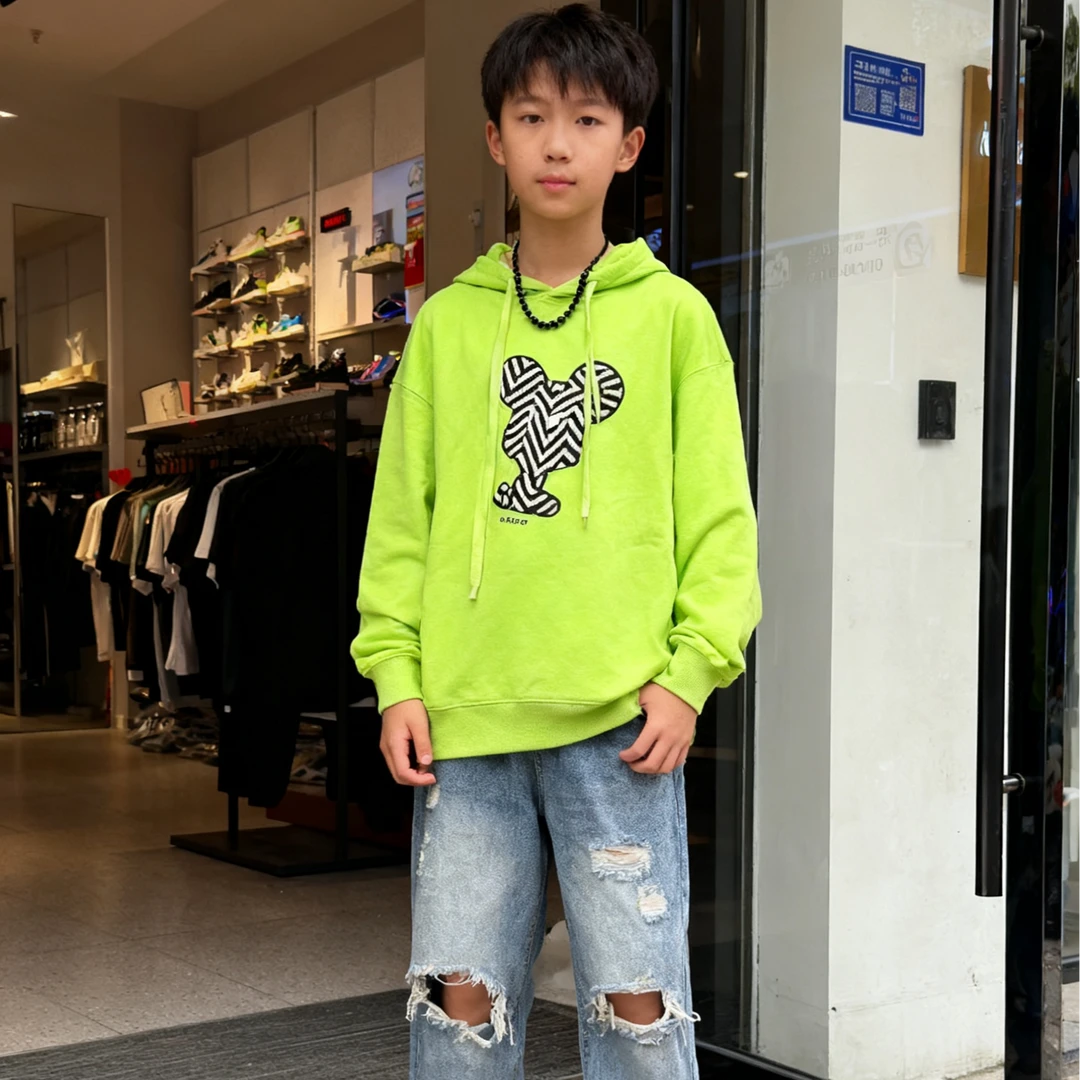 宽松春季秋冬休闲男女童卫衣韩版薄款常规款