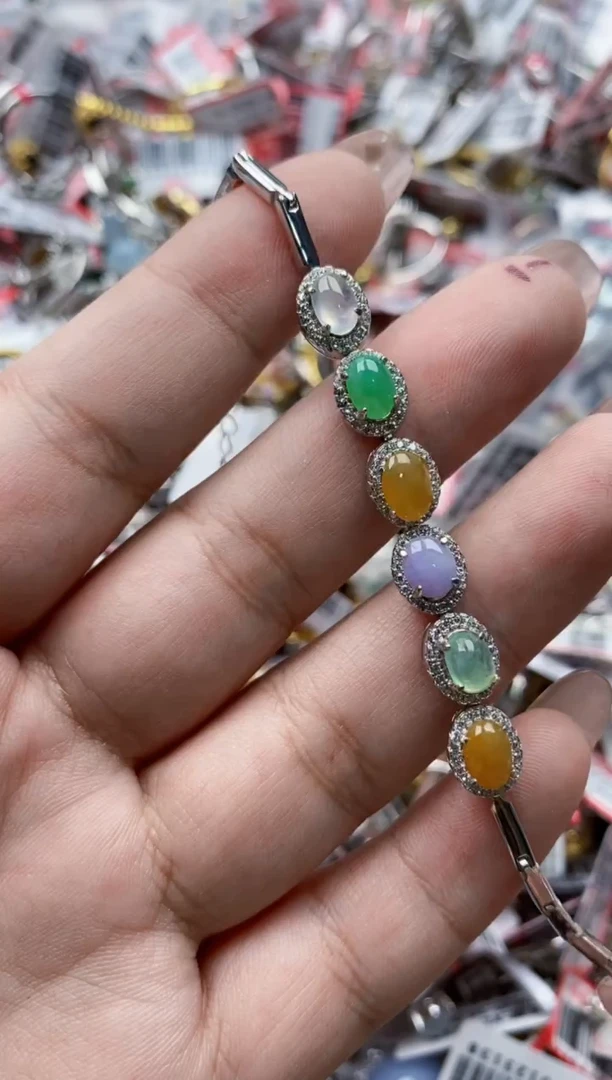 【闪购商品】翡翠戒指银S925镶嵌444444---9