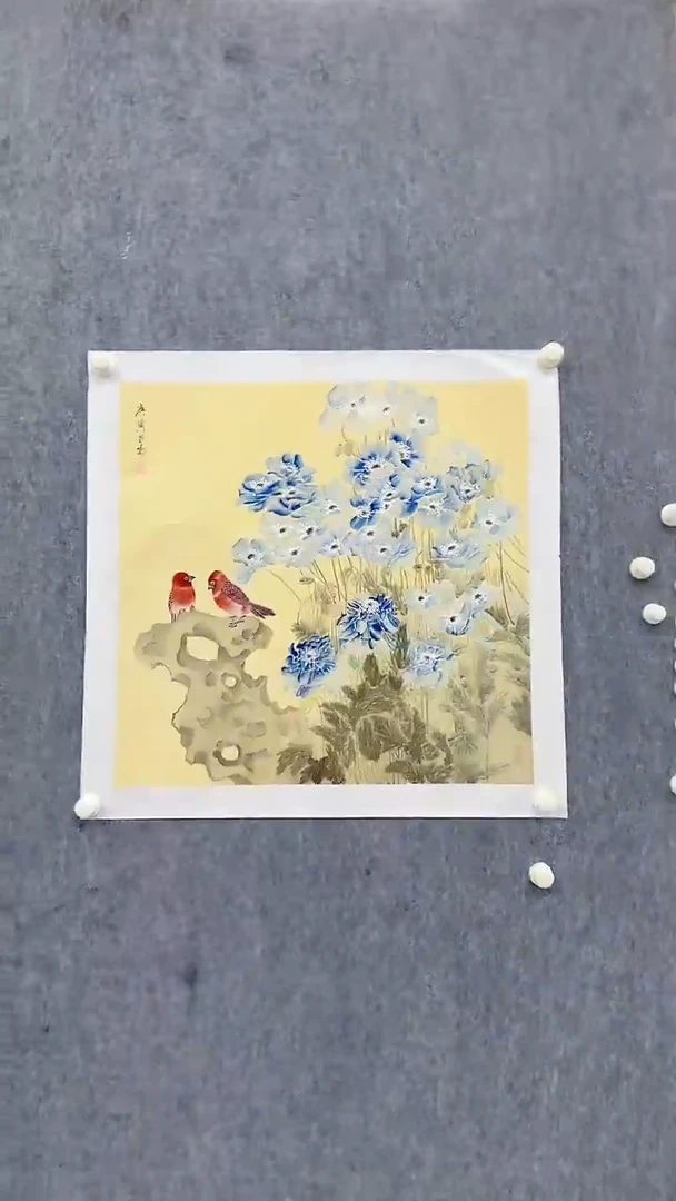 国画吴昌鸣4平尺国画作品