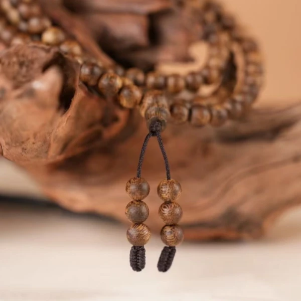 非金属木质项链 【云目悠悠】莺歌绿棋楠0.6×108颗情侣链-2025394