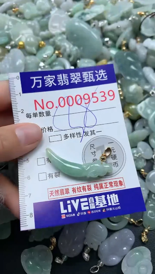 吊坠(不含链)未镶嵌翡翠9539