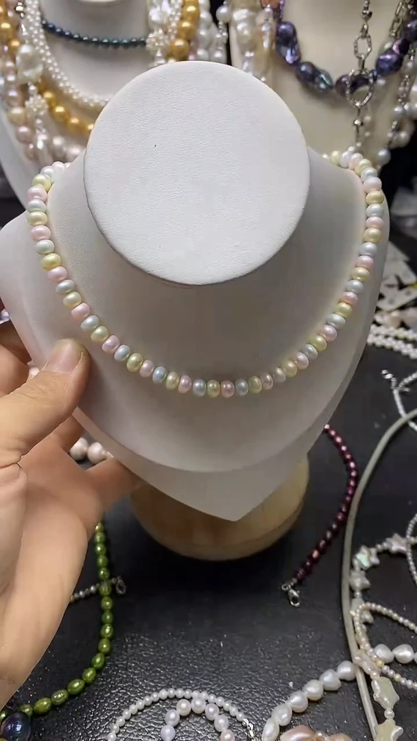 颈饰未镶嵌淡水珍珠多人