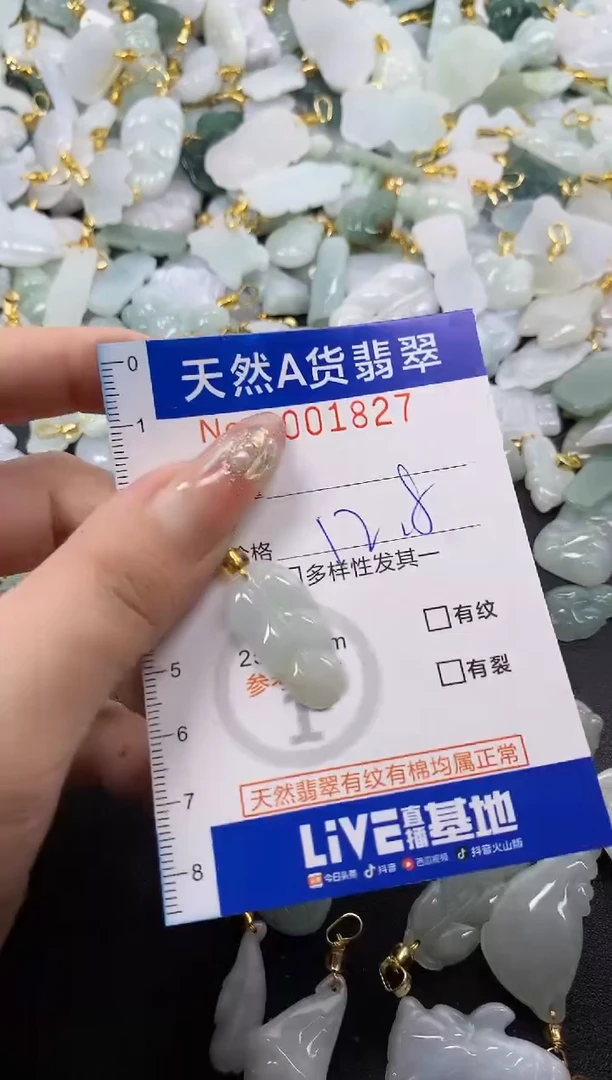 翡翠未镶嵌颈饰B***。天然A货翡翠