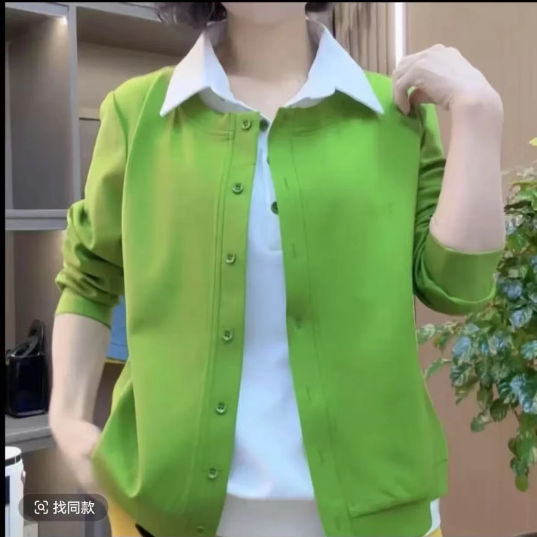 2025春季新款衬衫百搭休闲宽松时尚洋气假两件衬衣领显瘦