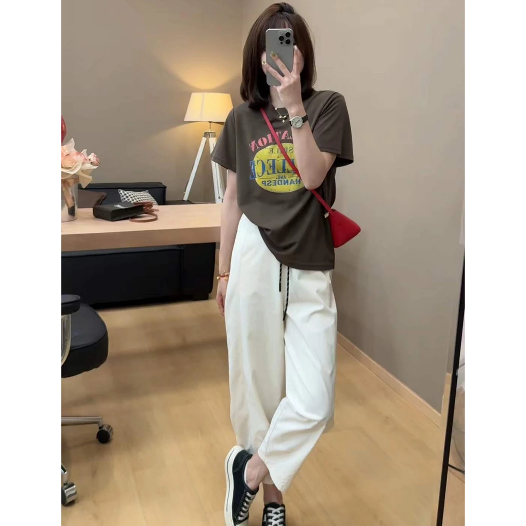 TY5 【港风T】定制款简约显瘦显白港调短袖T恤（衣长59）