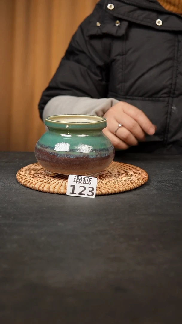 【闪购商品】瓷片123泥泥手工花盆口8