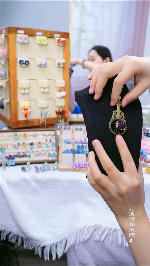铜合金925银树脂仅一件孤品标本耳饰（不退不换 跑单小黑屋）