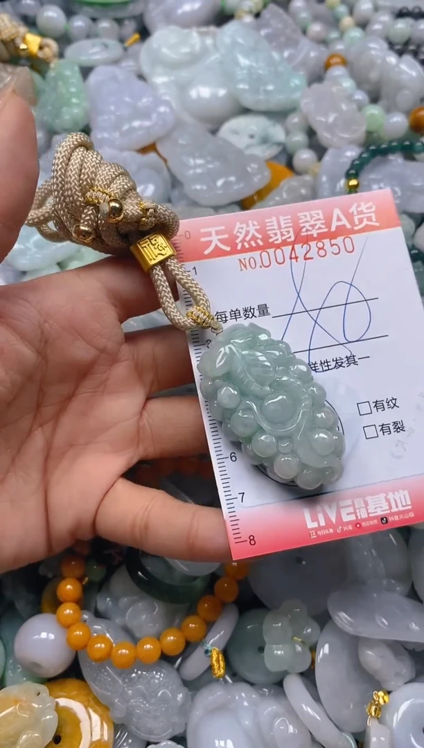 翡翠未镶嵌颈饰闪购0042850