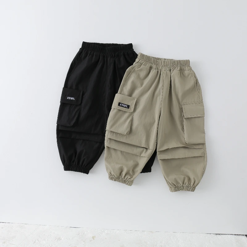 【热卖爆款】儿童工装裤2025春季新款男童百搭中小童休闲裤022